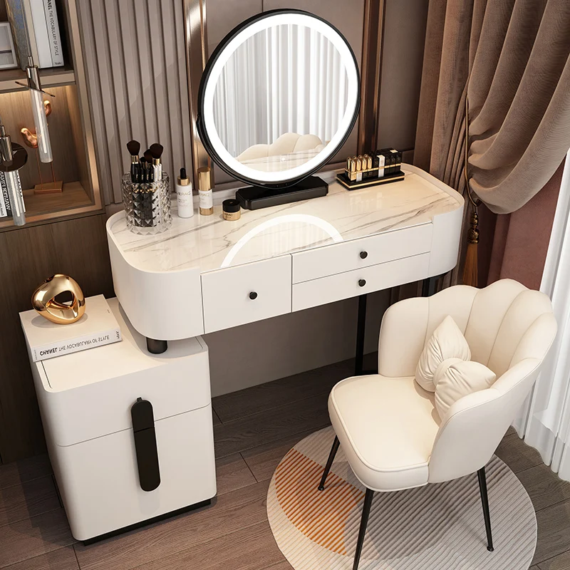 Drawer Luxury Dressing Table Mirror Chair Bedroom Dressing Table Brown Multifunctional Tocador Maquillaje Furniture Makeup
Drawer Luxury Dressing Table Mirror Chair Bedroom Dressing Table Brown Multifunctional Tocador Maquillaje Furniture Makeup
