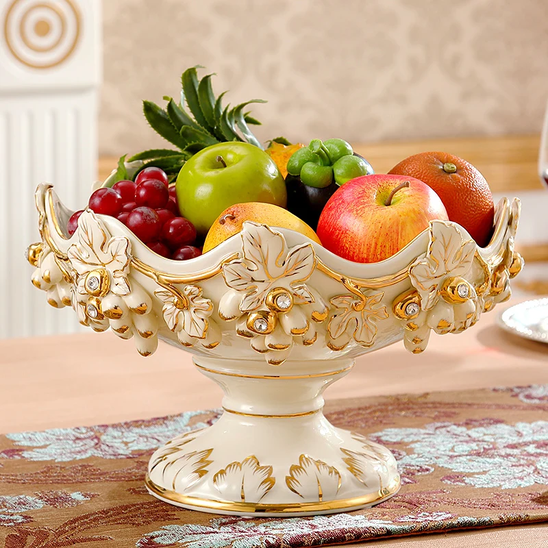 Gilded Luxury European Fruit Plate Living Room Creative Modern Ceramic Fruit Plate Home Tea Table Decoration Home Decoration
Gilded Luxury European Fruit Plate Living Room Creative Modern Ceramic Fruit Plate Home Tea Table Decoration Home Decoration
