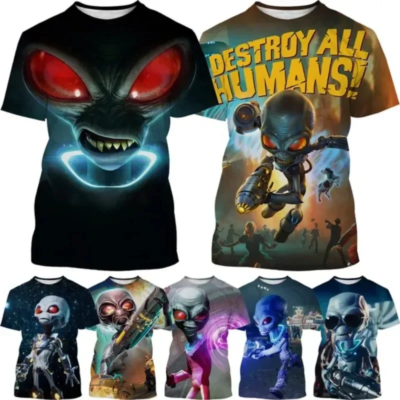 Alien Funny Men's Clothing Game Print T-shirts Men New 3D Short Sleeve TShirt Fashion Casual Harajuku Streetwear Top Tee
Alien Funny Men's Clothing Game Print T-shirts Men New 3D Short Sleeve TShirt Fashion Casual Harajuku Streetwear Top Tee