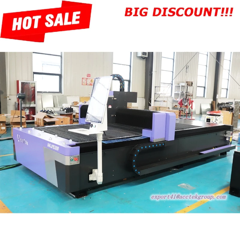 AccTek New Product 3015 Fiber Laser Cutting Machine 1KW 2KW 3KW With Competitive Price For Metal Sheet Cutting
AccTek New Product 3015 Fiber Laser Cutting Machine 1KW 2KW 3KW With Competitive Price For Metal Sheet Cutting