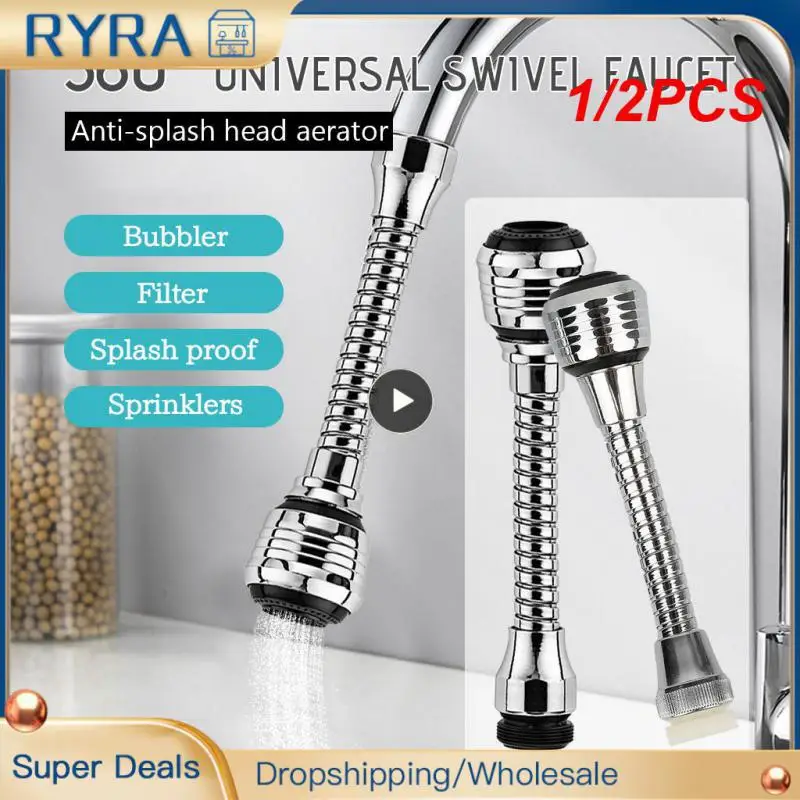 1/2PCS Kitchen 360 Degree Swivel Faucet Mixer Aerator Shower Faucet Connector Bathroom Strainer Water Tap Nozzle Water Saving
1/2PCS Kitchen 360 Degree Swivel Faucet Mixer Aerator Shower Faucet Connector Bathroom Strainer Water Tap Nozzle Water Saving