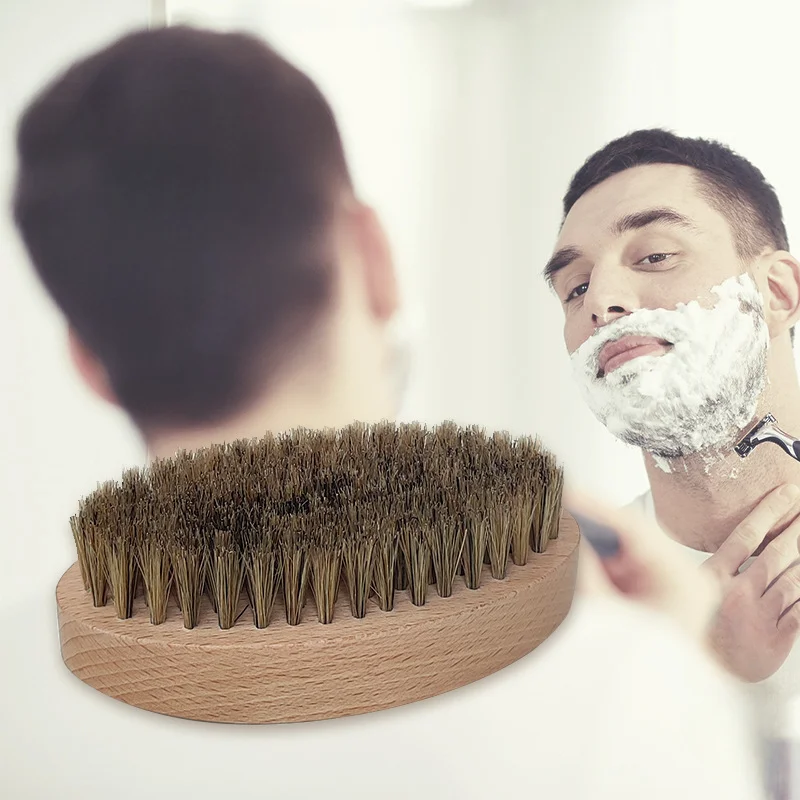 Natural Combs Beard Eco Friendly Shaving Brush Beard Comb For Men Beard Mustache Repair Bristle Hair Professional 17 Sc446c453fc544474bcfe12f7e71befb94