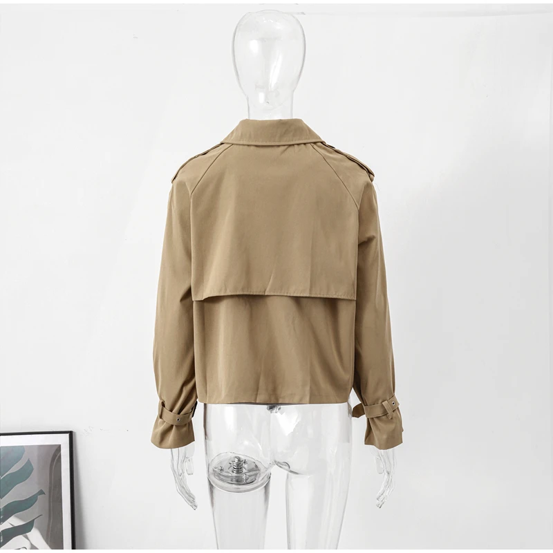 Chic Short Women Jacket, Autumn Turn-down Collar Long Sleeve Street Female Coat Double Breasted Moto and Biker Crop Jackets 13 Mallzona Sc44701bcf8714e0dbef217ff1c7bcf86V Chic Short Women Jacket, Autumn Turn-down Collar Long Sleeve Street Female Coat Double Breasted Moto and Biker Crop Jackets Mallzona