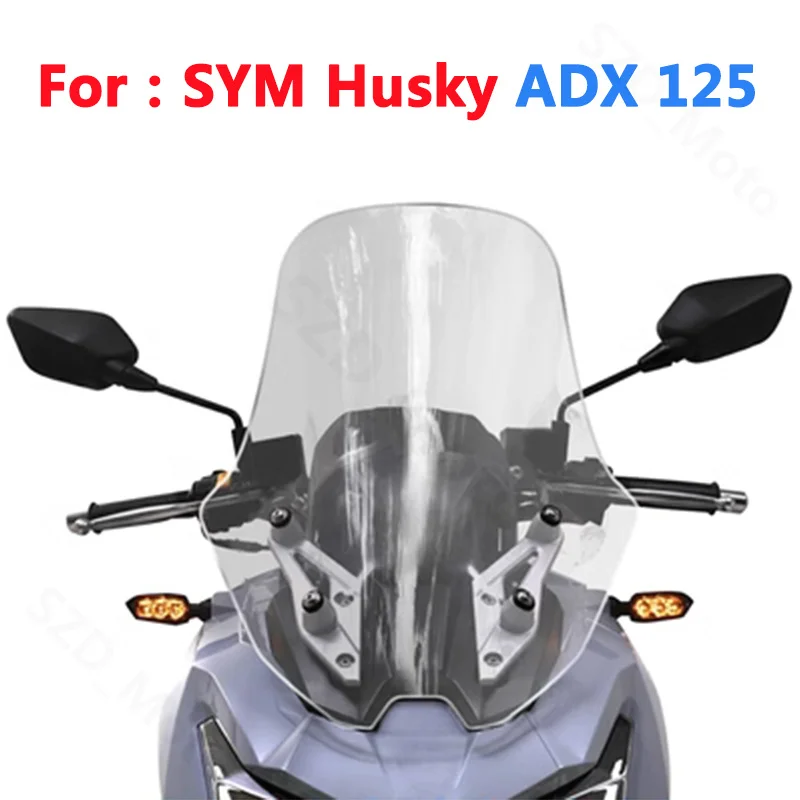 

Windscreens For SYM Husky ADX 125 ADX125 Motorcycle Accessories Windshield Wind Deflectors Front Screen Viser Visor Gray