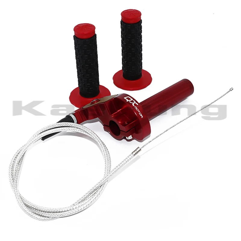 CNC Aluminum Throttle Grip Quick Twister+Throttle Cable+handlebar grips For XR KLX SDG SSR CRF50 70 110 IRBIS TTR Dirt Pit Bike
CNC Aluminum Throttle Grip Quick Twister+Throttle Cable+handlebar grips For XR KLX SDG SSR CRF50 70 110 IRBIS TTR Dirt Pit Bike