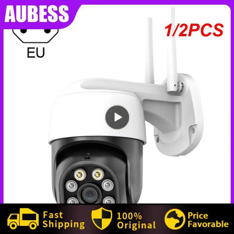 

1/2PCS 8MP Binocular Security Camera Outdoor WiFi PTZ Dual Lens 4MP Surveillance CCTV IP Camera AI Tracking P2P IP66 ICsee