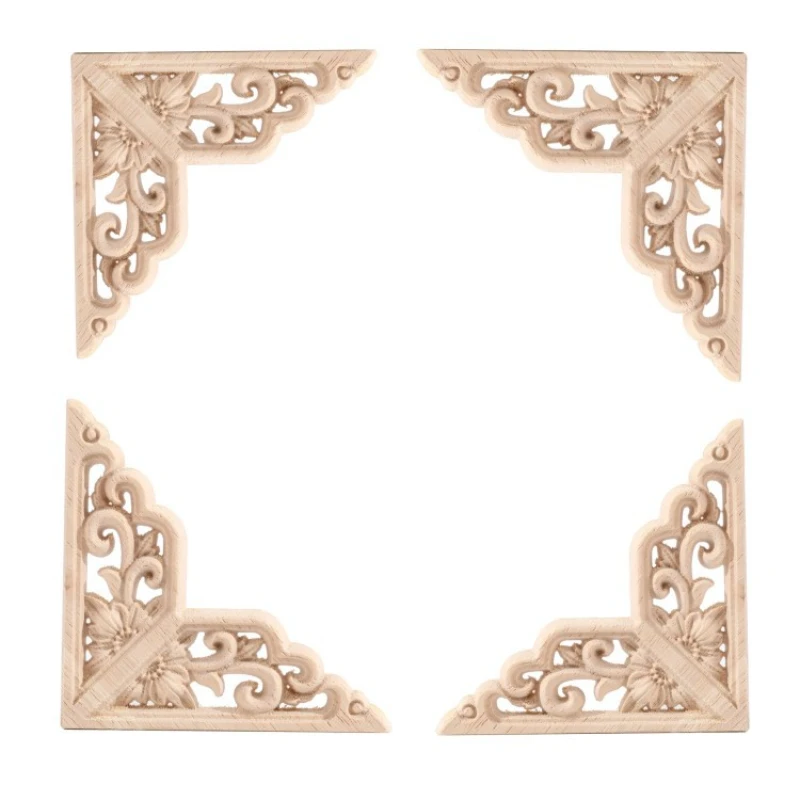 4PCS Triangle Corner Wood Decorated Carvd Onlays Furniture Applique Decals for Cabinet
4PCS Triangle Corner Wood Decorated Carvd Onlays Furniture Applique Decals for Cabinet