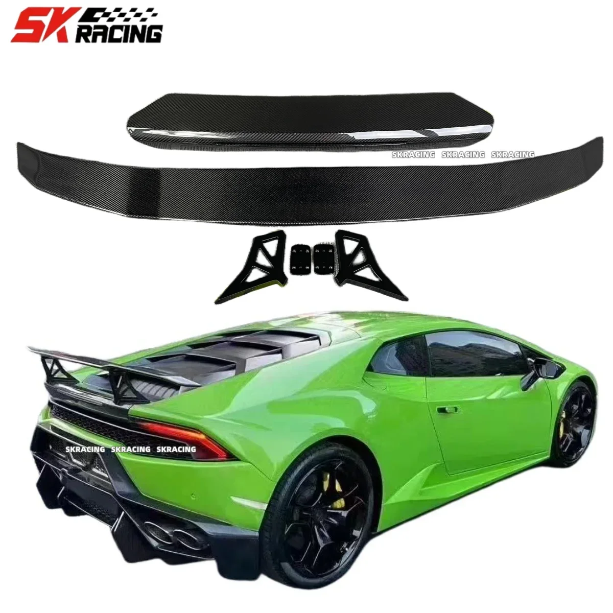 Car Accessories Parts Rear Spoiler Wing Dry Carbon Base Set For Lamborghini Huracan LP580 LP610 Body Kit
Car Accessories Parts Rear Spoiler Wing Dry Carbon Base Set For Lamborghini Huracan LP580 LP610 Body Kit