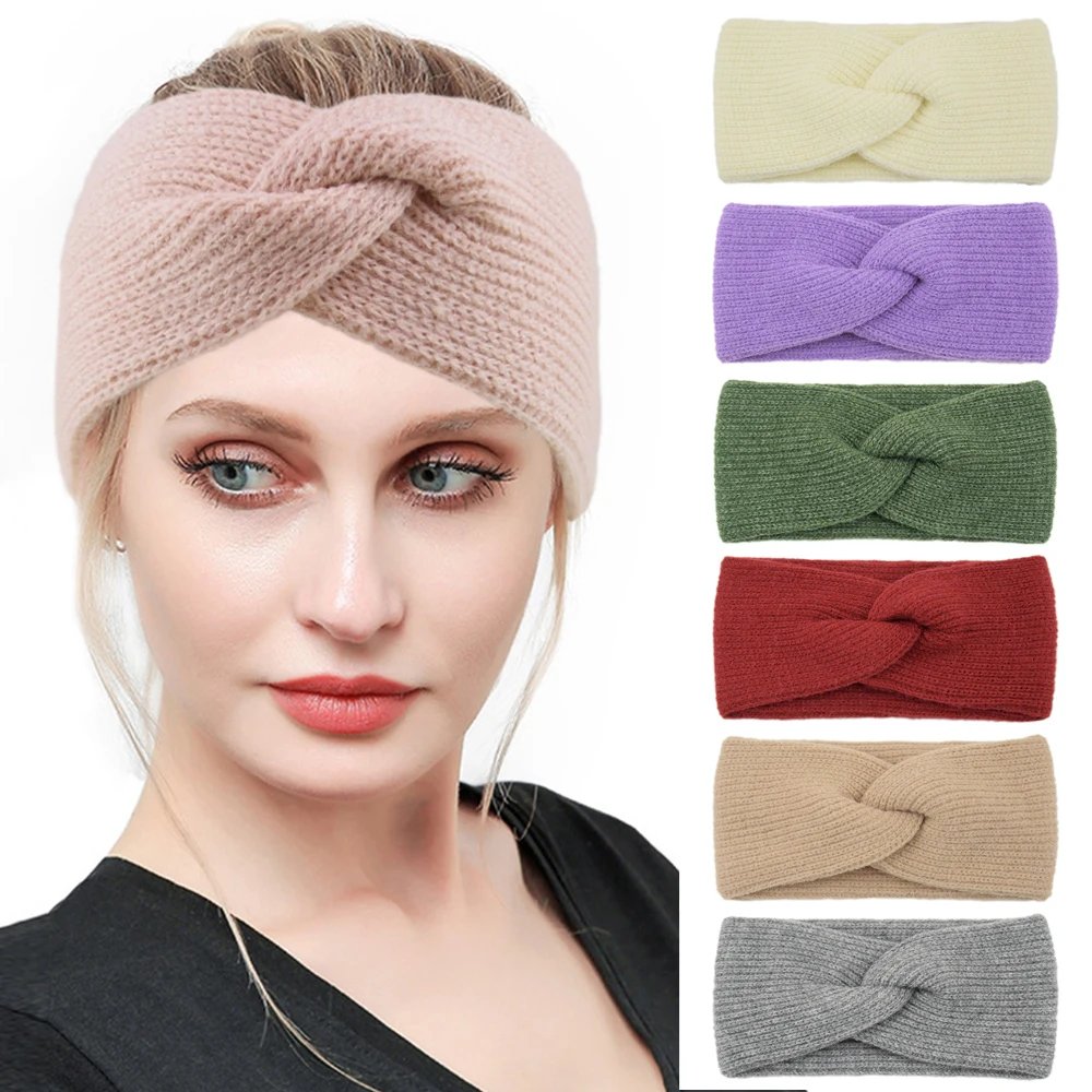 Double-layer Knitted Cross Headband Woolen Knitting Elastic Hair Bands Crochet Knit Turban Head Wrap Ear Warmer Wide Hairband
Double-layer Knitted Cross Headband Woolen Knitting Elastic Hair Bands Crochet Knit Turban Head Wrap Ear Warmer Wide Hairband