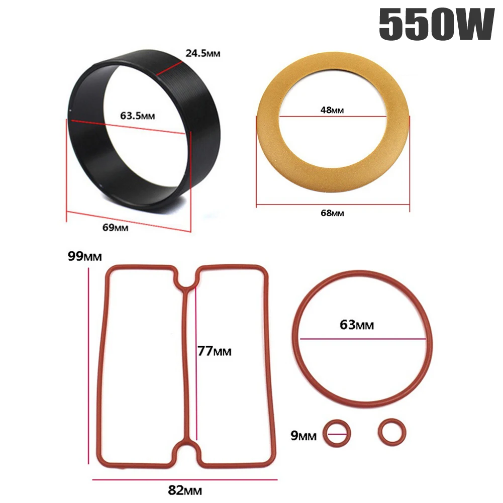 Black Air Compressor Cylinder Sleeve Piston Cylinder Ring, Quality Assured, Suitable for 750/950/980W Air Compressor, 6pcs/set
Black Air Compressor Cylinder Sleeve Piston Cylinder Ring, Quality Assured, Suitable for 750/950/980W Air Compressor, 6pcs/set