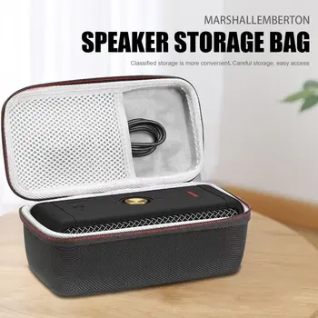 스피커 스토리지 가방 휴대용 여행 케이스 스토리지 하드 손잡이 가방 Shockproof 보호 쉘 커버