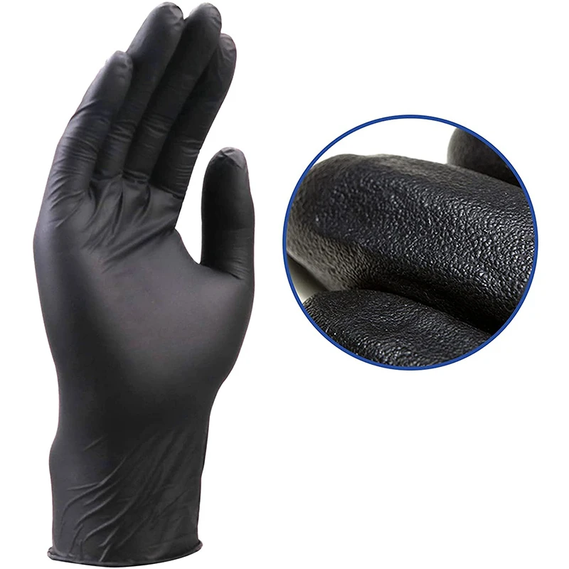 20pcs Disposable Nitrile Rubber Gloves Food Grade Black Home Kitchen Laboratory Cleaning Gloves Kitchen High Elasticity Glove
20pcs Disposable Nitrile Rubber Gloves Food Grade Black Home Kitchen Laboratory Cleaning Gloves Kitchen High Elasticity Glove