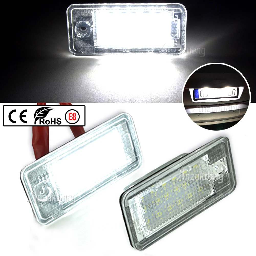 

Canbus Led License Plate Light Number Plate Lamp For Audi A3 A4 S4 RS4 B6 B7 A6 RS6 S6 C6 S5 2D Cabrio Q7 A8 S8 RS4 Avant