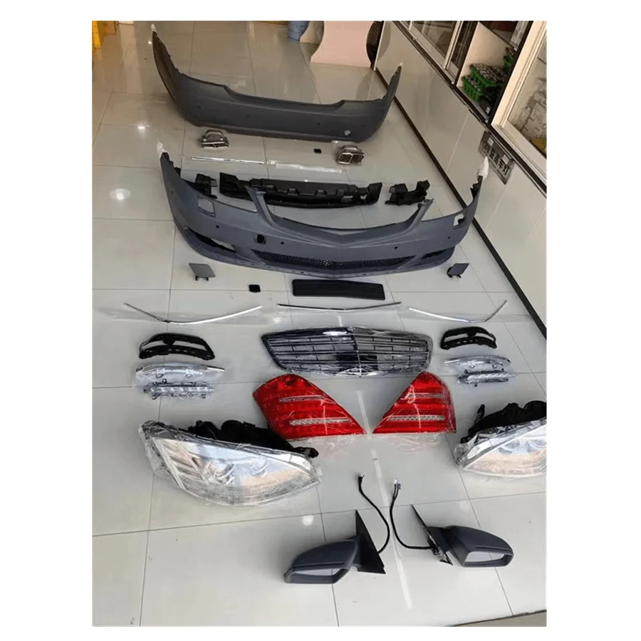 For Mercedes S-Class S350 S400 S600 S500 W221 body kit 2006-2009 upgrade 2010-2021 Contains LED headlights and taillights
For Mercedes S-Class S350 S400 S600 S500 W221 body kit 2006-2009 upgrade 2010-2021 Contains LED headlights and taillights