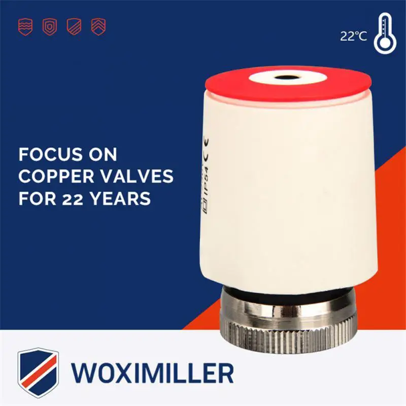 Normally Closed Water Ground Electric Heating Temperature Control Cooling Regulator Valve Replacement Head Radiator Valve
Normally Closed Water Ground Electric Heating Temperature Control Cooling Regulator Valve Replacement Head Radiator Valve