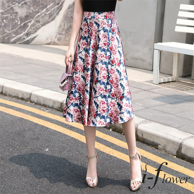 Women's Oil Painting Print Long Umbrella Skirt, Elastic High Waist, A-Line Floral Midi, Satin Skirt, Elegant Fashion
Women's Oil Painting Print Long Umbrella Skirt, Elastic High Waist, A-Line Floral Midi, Satin Skirt, Elegant Fashion
