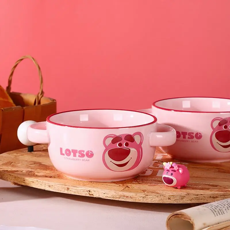 Disney Lotso Double-Eared Ceramic Bowl Girl Instant Noodle Bowl Anime Cute Home Baby Bowl Salad Bowl Tableware Kitchen Supplies
Disney Lotso Double-Eared Ceramic Bowl Girl Instant Noodle Bowl Anime Cute Home Baby Bowl Salad Bowl Tableware Kitchen Supplies