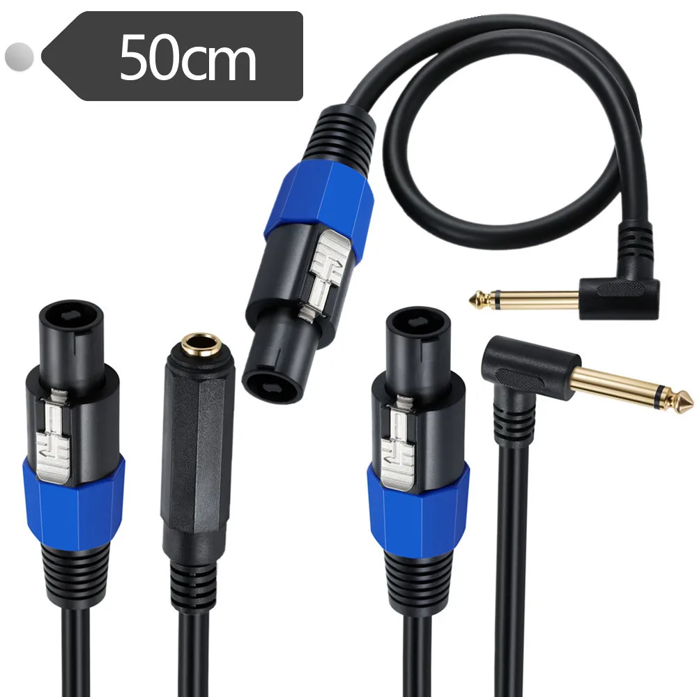 Speakon to 1/4" Mono Speaker Cable for DJ/PA Speaker Cord with Twist Lock 0.5m for professional stage speakers Stage display
Speakon to 1/4" Mono Speaker Cable for DJ/PA Speaker Cord with Twist Lock 0.5m for professional stage speakers Stage display