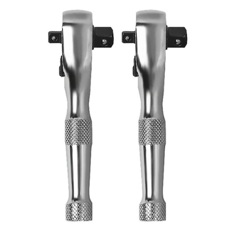 

New 2X 72 Teeth Ratchet Socket Wrench Mini 1/4Inch 3/8Inch Double Ended Torque Wrench Spanner Rod Screwdriver Bit Tool