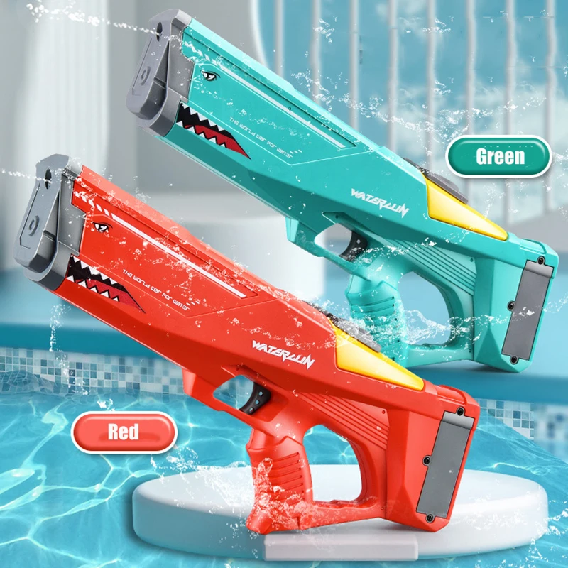 Big Automatic Water Gun Toy Electric Shark Water Shooter High Pressure Spray Summer Pool Party Games Toys For Chidren Adult
Big Automatic Water Gun Toy Electric Shark Water Shooter High Pressure Spray Summer Pool Party Games Toys For Chidren Adult
