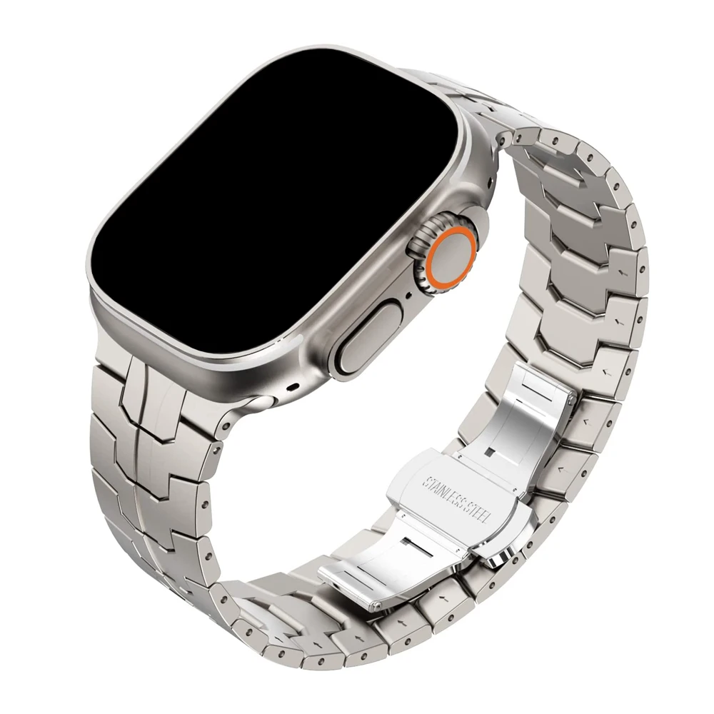 Звеньевой браслет для Apple Watch Ultra 2 Band 49 мм 45 мм 44 мм 42 мм 41 мм 40 мм 38 мм, ремешок из нержавеющей стали для iWatch 9 8 7 6 5 4 SE Correa
Звеньевой браслет для Apple Watch Ultra 2 Band 49 мм 45 мм 44 мм 42 мм 41 мм 40 мм 38 мм, ремешок из нержавеющей стали для iWatch 9 8 7 6 5 4 SE Correa