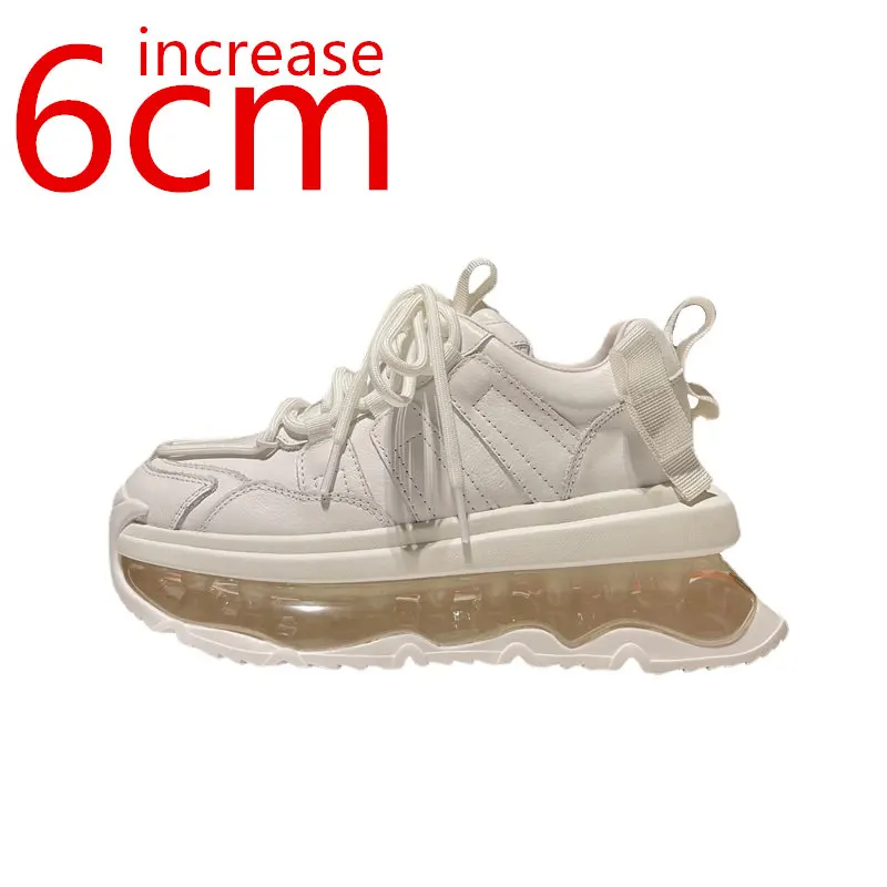 European Fashion Trend Sports Shoes Women's Ins Elevator Increased 6cm Thick Soled Sponge Shoes Sneakers White Heightening Shoes
European Fashion Trend Sports Shoes Women's Ins Elevator Increased 6cm Thick Soled Sponge Shoes Sneakers White Heightening Shoes