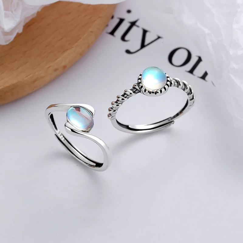 Top Quality S925 Sterling Silver Personality Rings for Women Couple Open Ring Luxury Man Moonstone Fine Jewelry Free Shipping
Top Quality S925 Sterling Silver Personality Rings for Women Couple Open Ring Luxury Man Moonstone Fine Jewelry Free Shipping