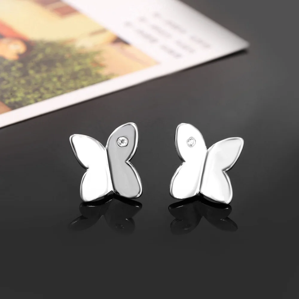 925 Sterling Silver Color Earrings Fashion Jewelry For Woman Charm Crystal Butterfly Diamond Stud Earrings Trendsetter Gifts
925 Sterling Silver Color Earrings Fashion Jewelry For Woman Charm Crystal Butterfly Diamond Stud Earrings Trendsetter Gifts