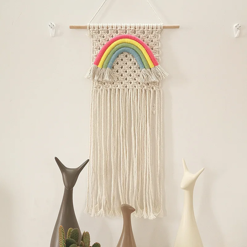 Rainbow Macrame Boho Wall Hanging 2 Sc46091ed65b34eb694b1b63b4e9d2129p