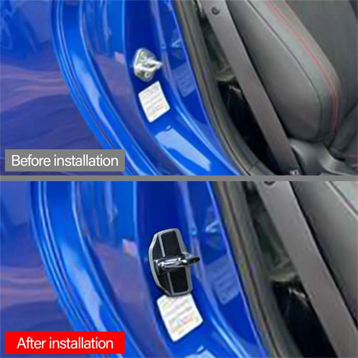 

4 Set Car TRD Door Stabilizer Latches Protector Cover for Subaru All Series BRZ XV Forester Legacy Outback Impreza WRX
