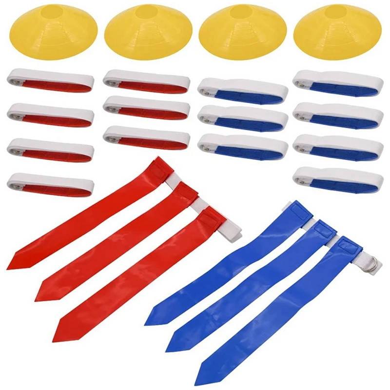 

New Flag Football Set,14 Player Flag Football Belts And Flags Set, Belt For Kids Or Adults Players Of Flag Football