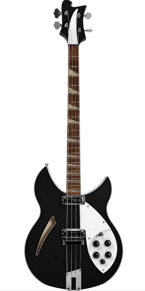 

Электрическая бас-гитара с черным корпусом, 4 струны, с шеей через корпус, фингерборд из палисандра, хромированная фурнитура, предоставляем индивидуальное обслуживание