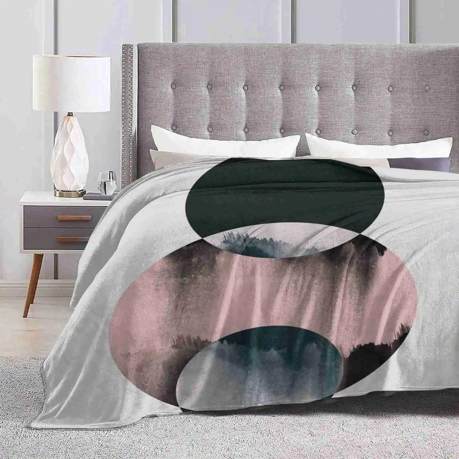 

Minimalism 14 Hot Sale Printing High Qiality Warm Flannel Blanket Minimalism Abstract Graphic Circles Geometry Geometric