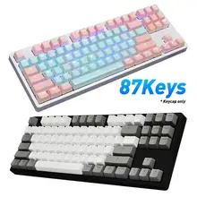 Key Cap 87Pcs/Set PBT Color Matching Light-proof Mechanical Keyboard Keycaps Replacement Gaming Keyboard Computer Accessories
Key Cap 87Pcs/Set PBT Color Matching Light-proof Mechanical Keyboard Keycaps Replacement Gaming Keyboard Computer Accessories