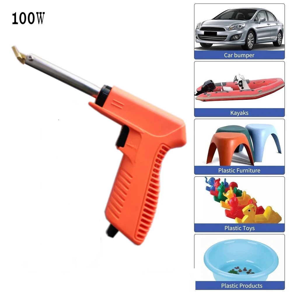 

100W Plastic Welding Machine Buffer Soldering Iron Bumper Repair Auto Body Tool 220V 50/60HZ 100W Plastic Welding Head