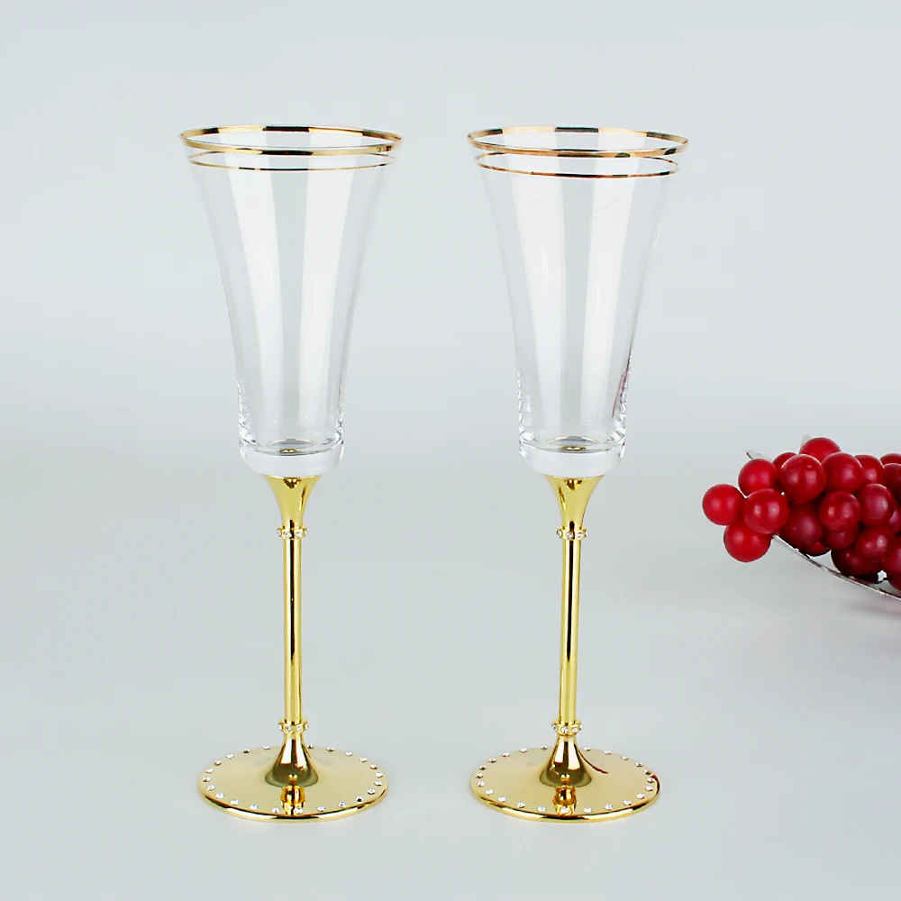 

2 шт. свадебные хрустальные бокалы для красного вина ручной работы, роскошные бокалы для шампанского, стаканы для виски, стаканы для напитков, вечерние подарок для влюбленных