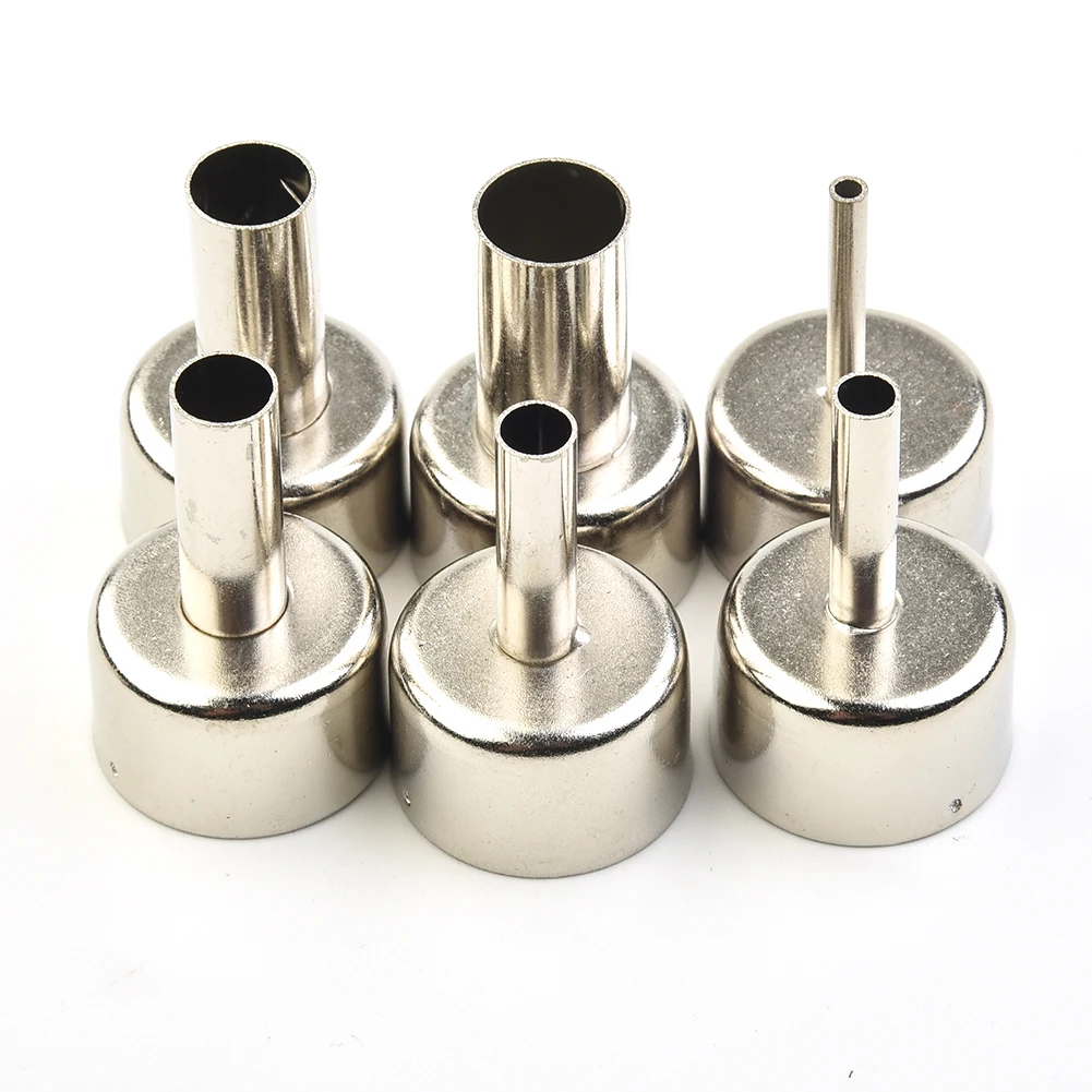Hot Air Tool Nozzle High qualit Soldering Station Welding Heat Resistant Silver Stainless steel Universal 6pcs Accs
Hot Air Tool Nozzle High qualit Soldering Station Welding Heat Resistant Silver Stainless steel Universal 6pcs Accs