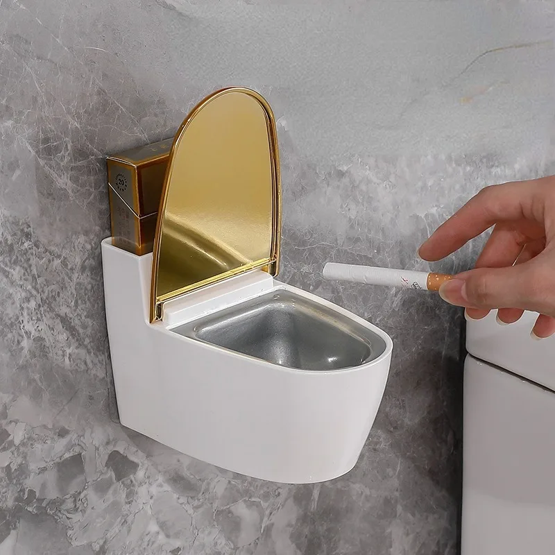 New Creative Toilet Ashtray Home Bathroom Storage Cigarette Case with Lid Wall-mounted Ashtray Suitable for Home Office Use
New Creative Toilet Ashtray Home Bathroom Storage Cigarette Case with Lid Wall-mounted Ashtray Suitable for Home Office Use