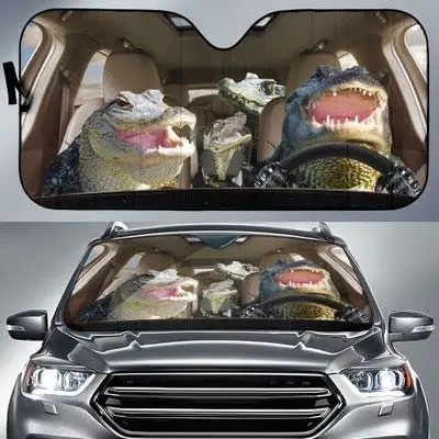 Funny Alligator Family Left Hand Drive Car Sunshade, Alligator Family Driving Auto Sun Shade, Gift for Alligator Lover, Windshie
Funny Alligator Family Left Hand Drive Car Sunshade, Alligator Family Driving Auto Sun Shade, Gift for Alligator Lover, Windshie