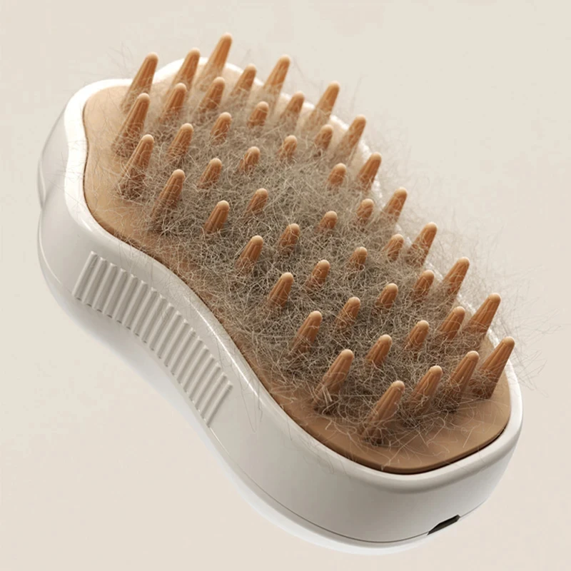 3-in-1 Steamy Pet Grooming Brush – Electric Spray Steam Hair Brush Comb for Dogs & Cats 3-in-1 Steamy Pet Grooming Brush – Electric Spray Steam Hair Brush Comb for Dogs & Cats