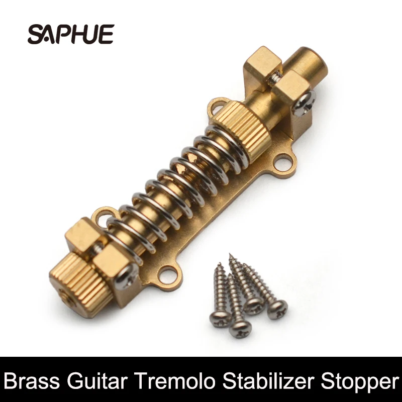 

Латунные элементы для гитары Tremolo стабилизатор стопор 45x11 мм тремоло мост латунный регулирующий регулятор для FR Набор для тремелетра гитарные детали