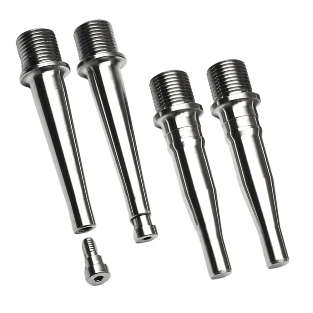 

2023 New Pedal Spindles Bicycle 1 Pair Aluminium Alloy TC4/GR5 For Look Mtb Road Pedal Spindle Axle Titanium Color