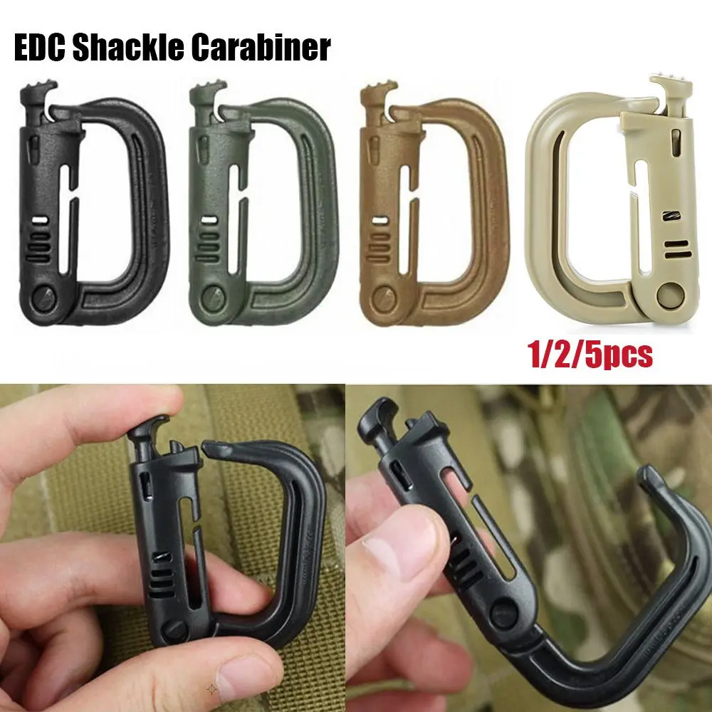 

EDC Tools Climbing Accessories Camp Hike Keyring Locking Webbing Backpack Buckle Snap D-ring Clip Shackle Carabiner