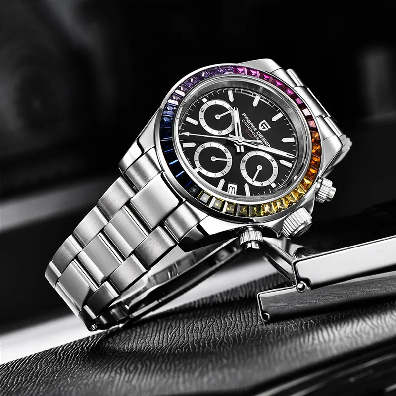 NEW PAGANI DESIGN 1644 Men's Watches luxury Quartz Watch Japan Movement VK63 Sport Style Stainless Steel Waterproof Reloj Hombre
NEW PAGANI DESIGN 1644 Men's Watches luxury Quartz Watch Japan Movement VK63 Sport Style Stainless Steel Waterproof Reloj Hombre