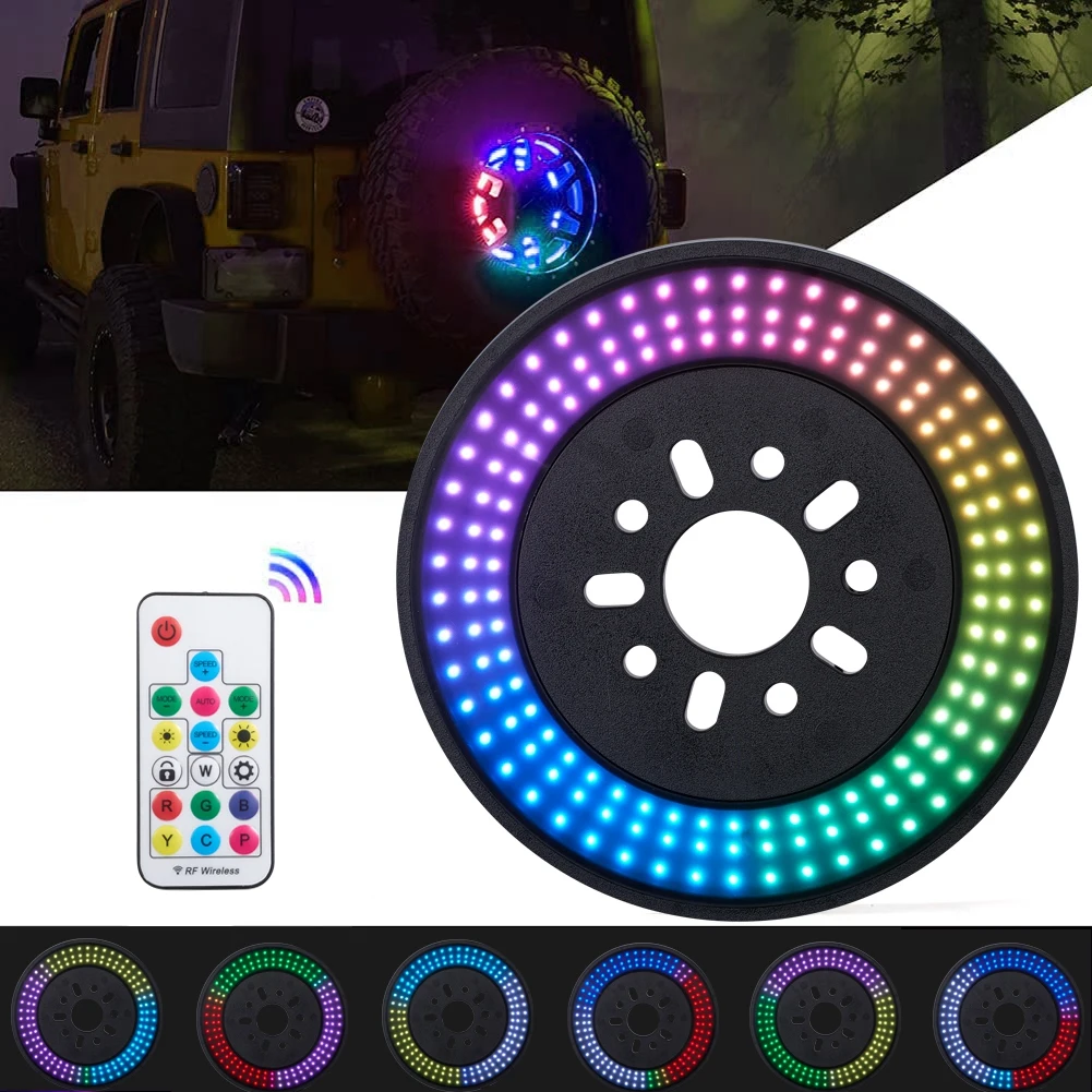 RGB Spare Tire Brake Light Color Changing LED Wheel Light Fit for Jeep Wrangler 2007-2017 JK JKU 2018-2020 JL JLU
RGB Spare Tire Brake Light Color Changing LED Wheel Light Fit for Jeep Wrangler 2007-2017 JK JKU 2018-2020 JL JLU