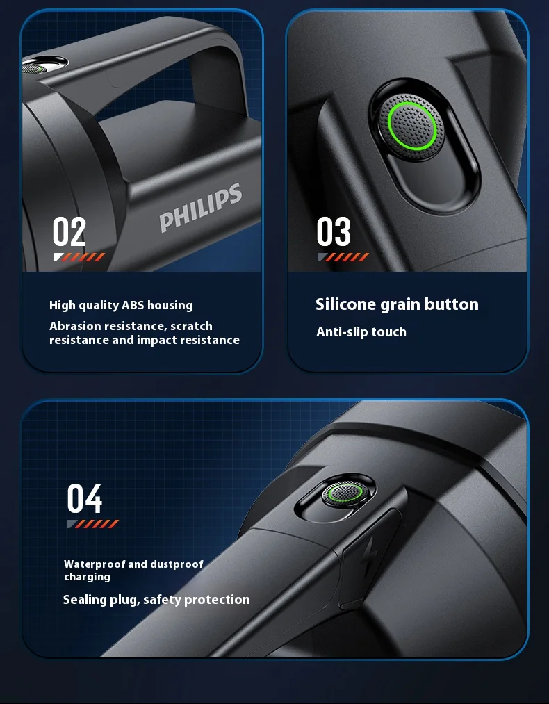 פליפס חדש sfl3121 פנס זרקור חזק עם אור בצד יכול לשמש למגוון תאורה פליפס חדש sfl3121 פנס זרקור חזק עם אור בצד יכול לשמש למגוון תאורה