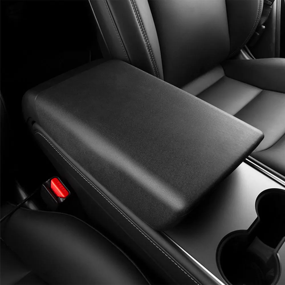 

Model Y TPE Soft Case Car Center Console Arm Rest Lid Auto Central Armrest Box Pad Cover Latch for Tesla Model 3 Accessories Mat