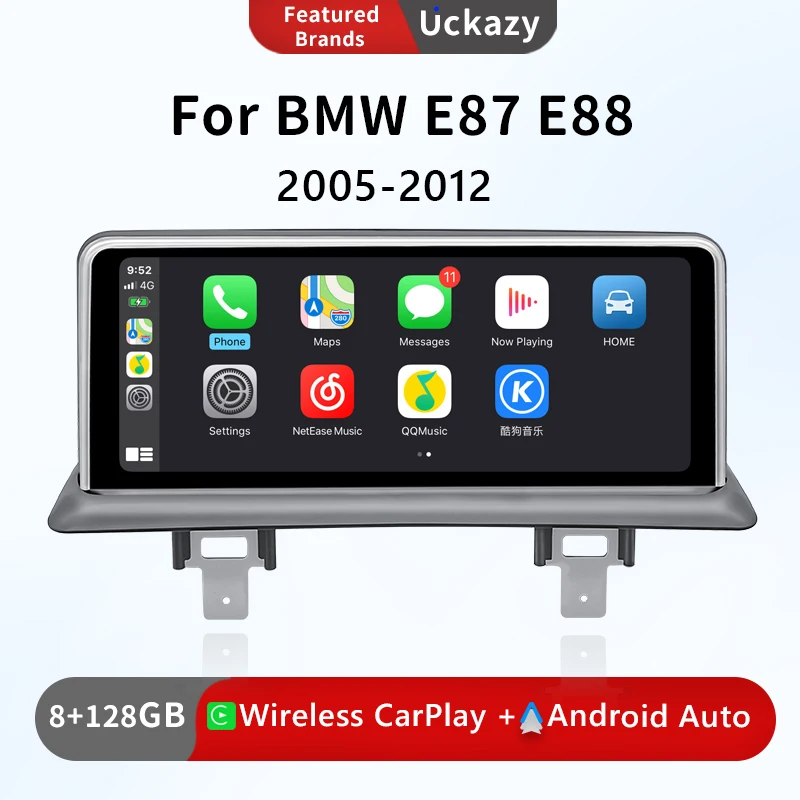 4G Wireless Carplay Android 13 Car Radio For BMW 1 Series 120i E81 E82 E87 E88 CCC CIC Multimedia Screen Head unit Stereo Audio
4G Wireless Carplay Android 13 Car Radio For BMW 1 Series 120i E81 E82 E87 E88 CCC CIC Multimedia Screen Head unit Stereo Audio