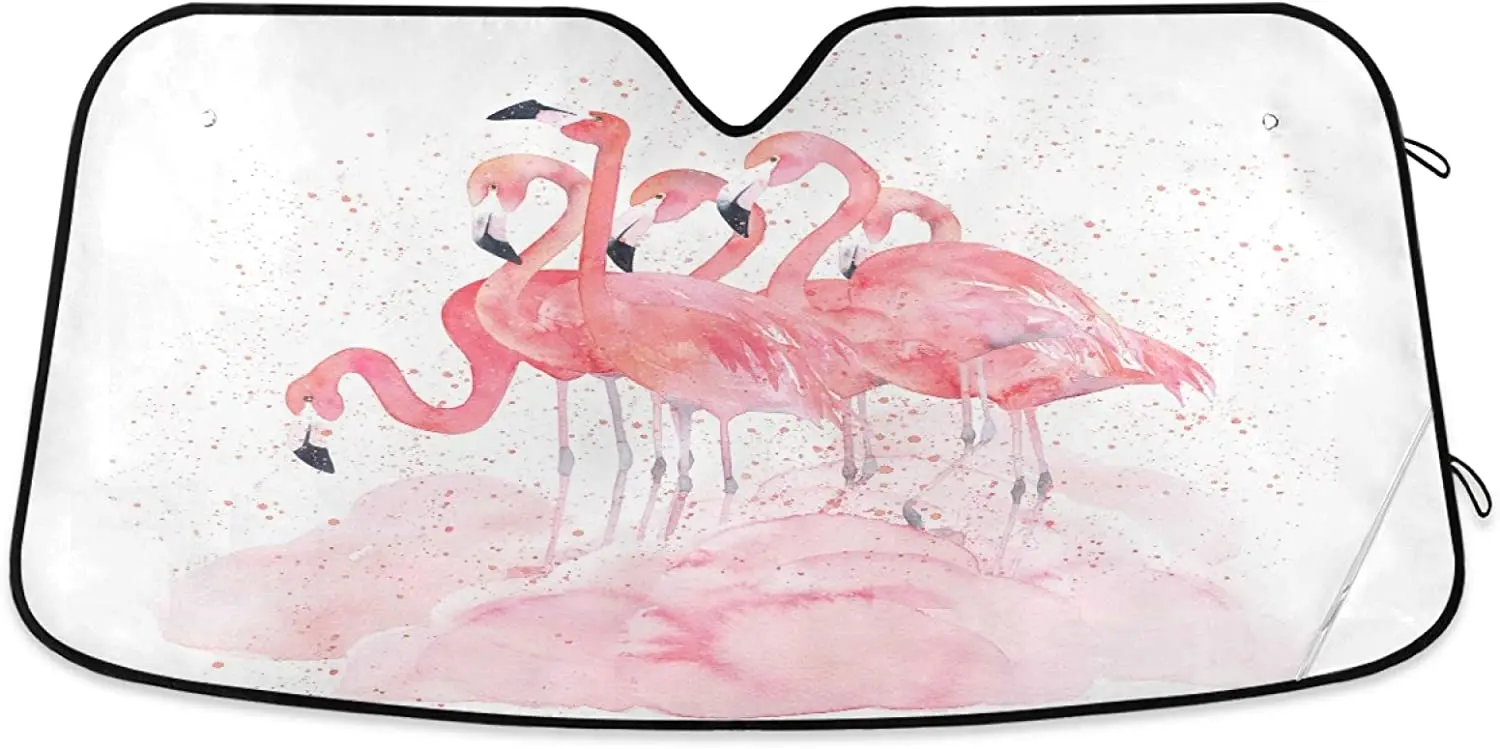 Summer Tropical Flamingo Cloud Car Sun Shade Windshield Pink Birds Sunshades Reflective UV Rays Protector Keep Your Vehicle Cool
Summer Tropical Flamingo Cloud Car Sun Shade Windshield Pink Birds Sunshades Reflective UV Rays Protector Keep Your Vehicle Cool