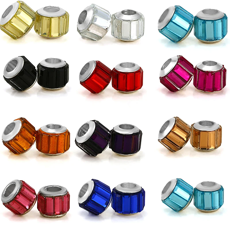 2Pcs/lot Colorful Crystal Charm Beads Pendant DIY Bracelets Necklaces For Women Men Girl Fashion Jewelry Accessories Gift
2Pcs/lot Colorful Crystal Charm Beads Pendant DIY Bracelets Necklaces For Women Men Girl Fashion Jewelry Accessories Gift